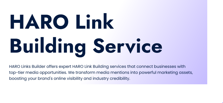 HARO Link Building Service